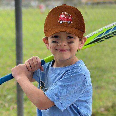 Embroidered Monster Truck Baseball Caps Toddler Boys Girls Funny Cotton Hat Adjustable Dad Summer Sun Hat 3-8 Years in Saudi Arabia