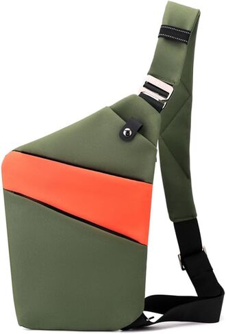 North Carry Slim Sling Bag,Fashion Anti-thief Slim Sling Bag,2023 New North Carry Slim Sling Bag for Women & Men (Color : Black left shoulder) in Saudi Arabia
