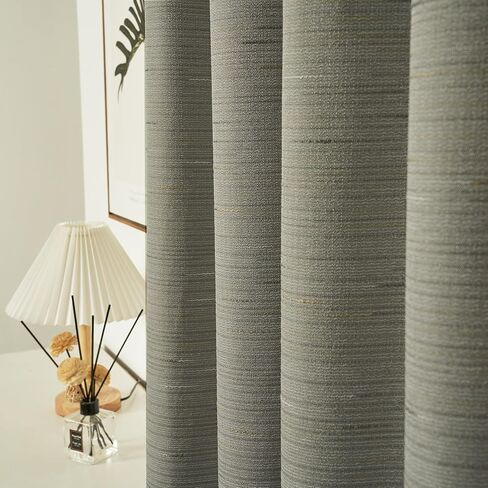 INLINAS 52W x 84L Inch Premium Jacquard 100% Blackout Curtains with Greek Key Pattern for Enhanced Comfort and Style Set of 2 Panels, Light Brown in Saudi Arabia
