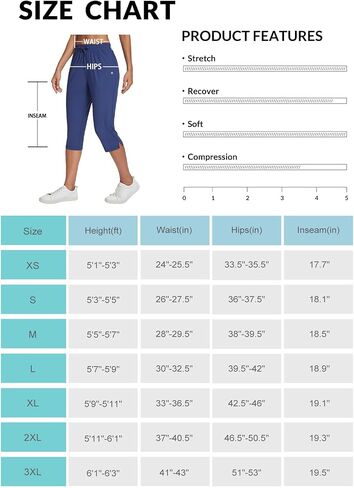 BALEAF Women's Capri Yoga Pants Loose Drawstring Workout Sweatpants High Waist Lounge Pants with Pockets UPF50+ Causal Summer in Saudi Arabia