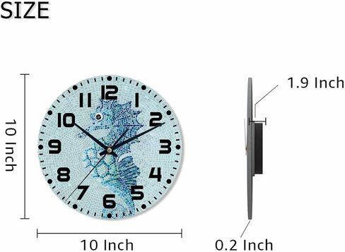 ساعة حائط حصاد الخريف عربة اليقطين باللونين الأزرق والأخضر مع زهور تعمل بالبطارية ساعة حائط صامتة غير موقوتة 10 بوصة لغرفة المعيشة والمطبخ والمنزل والحمام وغرفة النوم in Kuwait