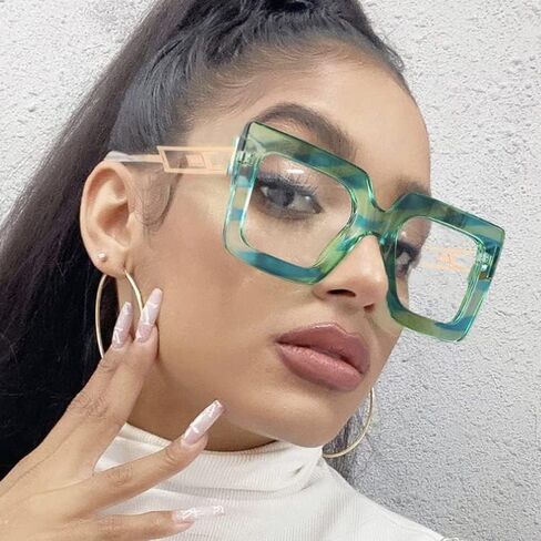 bullabulling Readers Oversized Square Blue Light Blocking Reading Glasses for Women in Saudi Arabia