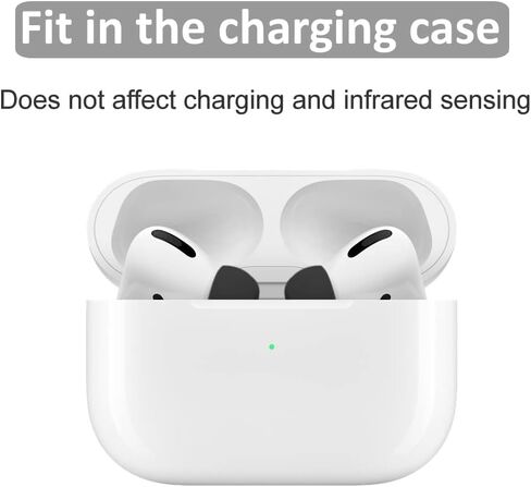 [3 Pairs ] Replacement Ear Tips for AirPods Pro and AirPods Pro 2 with Noise Reduction Hole, Silicone Ear Tips for AirPods Pro with Portable Storage Box and Fit in The Charging Case - S/M/L (White) in Saudi Arabia