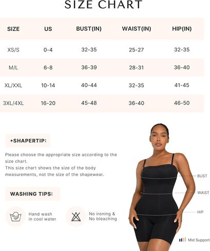 SHAPELLX Women's Shapewear Bodysuits Tummy Control Butt Lifter Body Shaper Strapless Seamless Mid Thigh Jumpsuit Tops in Saudi Arabia