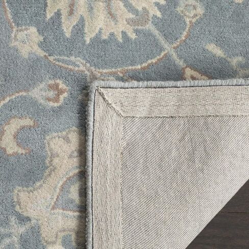 SAFAVIEH Heritage Collection Area Rug - 8' x 10', Silver & Ivory, Handmade Traditional Oriental Wool, Ideal for High Traffic Areas in Living Room, Bedroom (HG824B) in Saudi Arabia