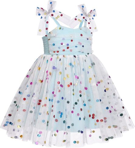 Christening Dresses for Baby Girl, Daisy Costume Babies 1st Half Birthday Cake Smash Sequin Tulle Tutu Princess Bowknot Sleeveless Smoked Dresses for Kids Newborn Photographs Daisy Pink 3-4T in Saudi Arabia