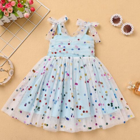 Christening Dresses for Baby Girl, Daisy Costume Babies 1st Half Birthday Cake Smash Sequin Tulle Tutu Princess Bowknot Sleeveless Smoked Dresses for Kids Newborn Photographs Daisy Pink 3-4T in Saudi Arabia