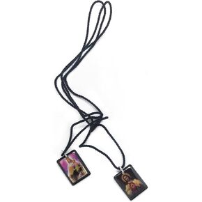 Crystal Acrylic Handmade Scapular of Sacred Heart of Jesus, Sacred Virgin of Carmen, Sacred Virgin of Guadalupe and St. Michael Archangel. 2cm x 1,5cm by Zaraleas
