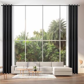 Qisaca Extra Long Curtains Faux Linen Sheer Window Curtains Floor to High Ceiling Curtains for Living Room Custom Made Two Story Curtains 52x168 Inches Long (14ft) 1 Panel Yellow