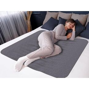Inspire Underpads | Stain Hiding Gray - Reusable Incontinence Bed Pads Waterproof Mattress Pad | Disposable Bed Pads for Adults Pee Pads | Incontinence Pads for Beds, Dog Pads (18 X 24 - 3 Pack)
