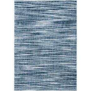 SAFAVIEH Lagoon Collection Area Rug - 5'5" x 7'7", Navy & Ivory, Distressed Design, Non-Shedding & Easy Care, Ideal for High Traffic Areas in Living Room, Bedroom (LGN243N)