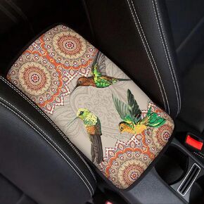 WELLFLYHOM Purple Butterfly Center Console Armrest Cover for Car Fashion Armrest Cushion Cover Pad Auto Car Interior Accessories Universal Fit for Sedan, Truck, SUV Soft Car Armrest Cover