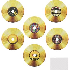 WrtmyR 20 حزمة من سجلات الفينيل الفارغة للديكور باللون الأسود (مادة الورق المقوى) in Kuwait