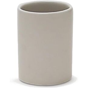 WGV Ceramic Cylinder Vase Width 4" Height 6" Elegant Unique Modern Matte Floral Container Planter Pot Centerpiece for Event Party Wedding Office Home Decor, Smooth White 1 Piece
