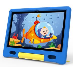 Kids Tablet 10 inch, Android 13 Tablet for Kids with Google Kids Space, Pre-Installed Educational Apps and Parental Control, 2+32GB Storage, 5000mAh, Eye Protection Mode, EVA Case (Pink)