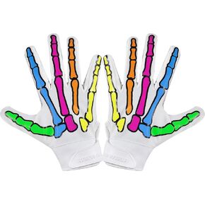 Glorious Traders Youth Football Gloves American Wide Receiver Football Gloves for Adult Men Women & Boys with Super Sticky Silicone Grip Palms Ultimate Performance Booster