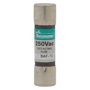 COOPER BUSSMANN BAF-10 FUSE, 10A, 250V, FAST ACTING (10 pieces)