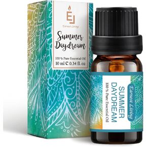 Earnest Living Diffuser Oil Sweet Wood Musk Essential Oil Summer Daydream White Musk Grapefruit Patchouli Bergamot Amber Essential Oils Blend for Ultrasonic Diffuser Scent Projects(.34 oz/10 ml)