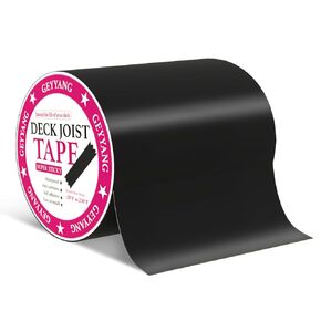 GEYYANG Deck Joist Tape 2 inch x 50 Feet,8 Rolls Butyl Joist Tape for Decking,Waterproof Seal Antiseptic Butyl Deck Tape, Self-Adhesive Deck Flashing Tape for Wood Decks Beams Roof