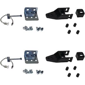 2 Pack Security Bar Mounting Hardware, Replacement Hardware Packs for Patio Door, Sliding Patio Door, Indoor/Outdoor Door Security, Home Yard Garden Door Security Bar Locks