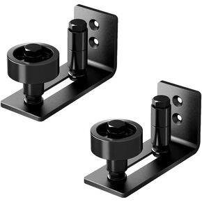 Yahpetes Barn Door Bottom Floor Guide 1 Pcs Adjustable U Shape Barn Door Floor Guide Mounted Wall Door Guide with Adjustable Bracket (Adjustable, 1 Pcs)