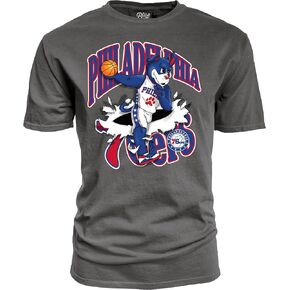Blue 84 NBA Officially Licensed T-Shirt Ringspun Slam Mascot Black