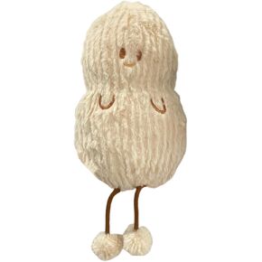 Cute Peanut Plush - 8'' Peanut Food Stuffed Animal, Soft Stuffed Smiley Peanut with Legs Plush Toy, Nut Food Plushie Pillow Doll Toys