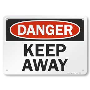 SmartSign "Danger - Keep Away" Sign | 7" x 10" Aluminum