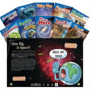 Teacher Created Materials - Science Readers: Content and Literacy: Let's Explore Earth & Space Science - 10 Book Set - Grades 4-5