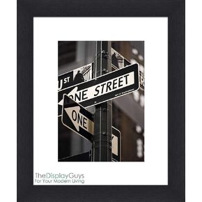 Value Set of 6 Black 16x20 Picture Frames matted to 11x14 Photos, Plexiglass, Wall Hanging