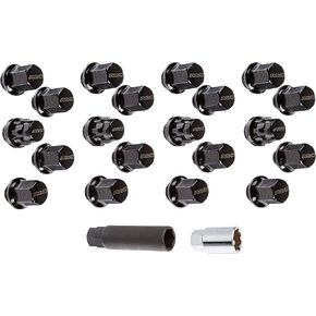 Rays W1712125B Black (M12 x 1.25 Thread Size) Hex Lock and Nut Set