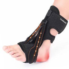 Plantar Fasciitis Night Splint, 3 Adjustable Straps Plantar Fasciitis Relief Brace for Sleeping, Foot Drop, Achilles Tendonitis, Heel Pain