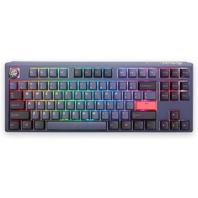 Ducky One 3 Mini Cosmic Blue 60% Hotswap RGB Double Shot PBT QUACK Mechanical Keyboard (Cherry MX Red)