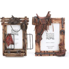 Set of 2 Horse & Western Themed Picture Frame