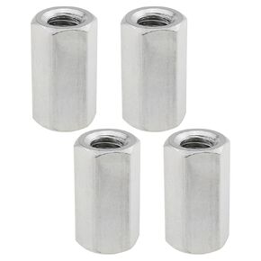 Heyous 4PCS 304 Stainless Steel Hexagonal Coupling Nut Silver M8 Female Standoff Hexagonal Coupling Nut Suitable for Bolt Stud Machine Screw and Screw