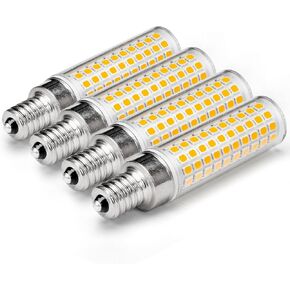 E17 LED Light Bulb 10 Watt Equivalent 100W 6000K Daylight White 1000lm 120V E17 Intermediate Base LED Bulb for Desk Lamp,Ceiling Fan Lights, Headboard Reading Lights, Non-Dimmable, 3 Pack