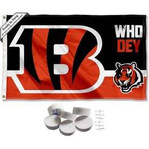 Cincinnati Bengals Who Dey Banner and Tapestry Wall Tack Pads