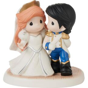 Precious Moments Disney Little Mermaid | and They Lived Happily Ever After Disney The Little Mermaid Bisque Porcelain Figurine | Princess Ariel | Disney Decor & Gifts in Kuwait