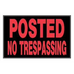 Hillman 839898 Keep Out Sign, Black and Red Plastic, 8x12 Inches 1-Sign