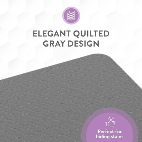 Inspire Underpads | Stain Hiding Gray - Reusable Incontinence Bed Pads Waterproof Mattress Pad | Disposable Bed Pads for Adults Pee Pads | Incontinence Pads for Beds, Dog Pads (18 X 24 - 3 Pack) in Kuwait