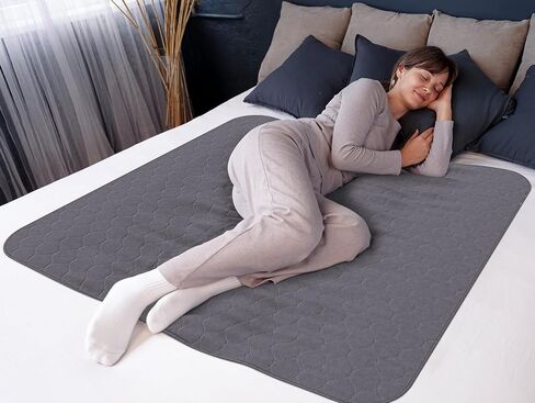Inspire Underpads | Stain Hiding Gray - Reusable Incontinence Bed Pads Waterproof Mattress Pad | Disposable Bed Pads for Adults Pee Pads | Incontinence Pads for Beds, Dog Pads (18 X 24 - 3 Pack) in Kuwait