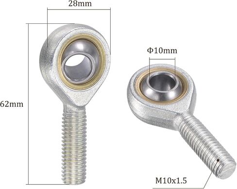 POS25 Rod End Bearing - [ 25mm Bore M24x2.0 Right Hand Male Thread], Suitable for Automation Equipment, 45 Steel, Chrome Steel in Saudi Arabia