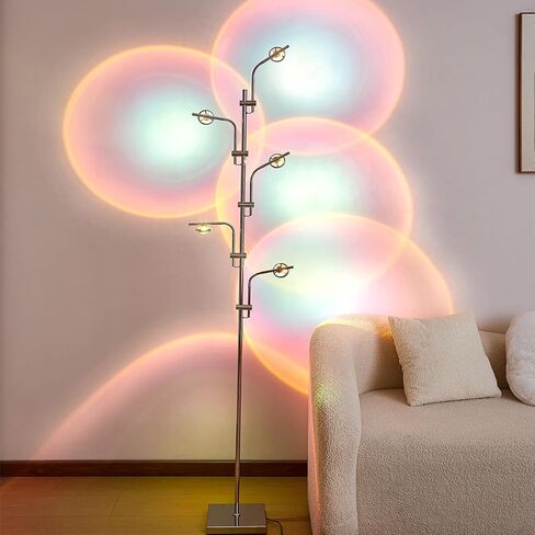 Spiral Floor Lamp 53 inch, with Remote Control Three Color Dimmable Standing Lamps, Modern Creative Pole Lamp, 36W Floor Lamps for Living Room, Bedroom, Office, Study Light（Black） in Saudi Arabia