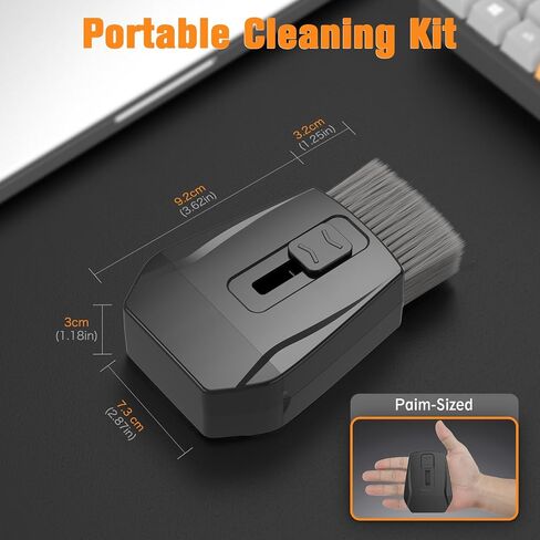 Keyboard Cleaner Laptop Cleaning Kit, 5 in 1 Computer Screen Cleaning Brush Tool, Electronics Cleaner with Multi-Function Cleaning Cloth Spray for MacBook iPhone ipad Tablet PC Monitor Camera Lens in Saudi Arabia