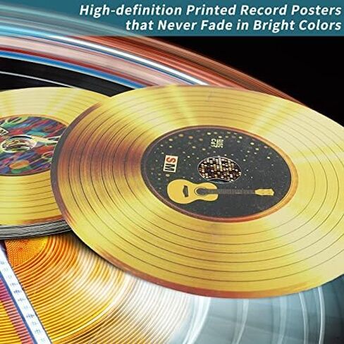 WrtmyR 20 حزمة من سجلات الفينيل الفارغة للديكور باللون الأسود (مادة الورق المقوى) in Kuwait