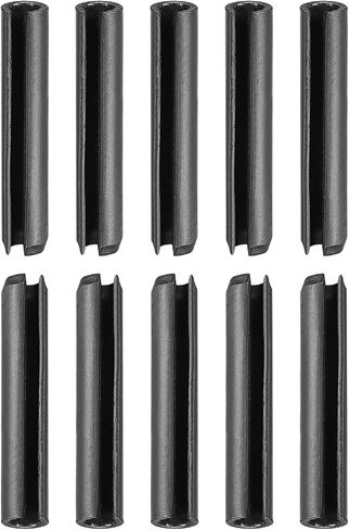 دبوس زنبركي مشقوق مقاس 6 مم × 40 مم (DXL) من DTGN - 30 عبوة - جيد لمثبت الماكينة المنزلية - دبوس شد وتد زنبركي 65Mn - أسود in Kuwait