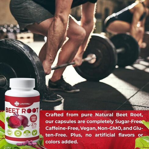 150 Beet Root Extract Capsules, 1000mg per Serving, 100% Natural & Pure from Beet Root, No Gluten, No Sugar, Vegan Capsules, High Concentrated Herbal Beet Root Extract. in Saudi Arabia