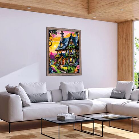 COMBYEO Landscape Paint by Numbers for Adults Beginner, Mountains Paint by Number on Canvas Without Frame, DIY Acrylic Paint by Numbers Kits for Gift Home Wall Decor 16X20inch in Saudi Arabia