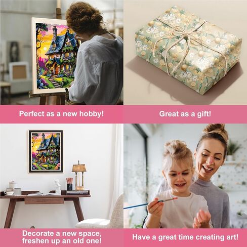 COMBYEO Landscape Paint by Numbers for Adults Beginner, Mountains Paint by Number on Canvas Without Frame, DIY Acrylic Paint by Numbers Kits for Gift Home Wall Decor 16X20inch in Saudi Arabia