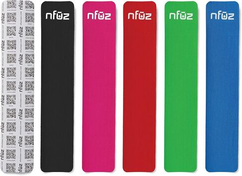 شريط علم الحركة المملوء بالزيوت العطرية - شريط NFUZ - مزيج نشط - شريط رياضي بالزيوت العطرية - شريط K، شرائط مقطوعة مسبقًا، شريط KTape لتعافي عضلات الجسم وتخفيف آلام العضلات (16 قطعة، متعدد الألوان) in Saudi Arabia
